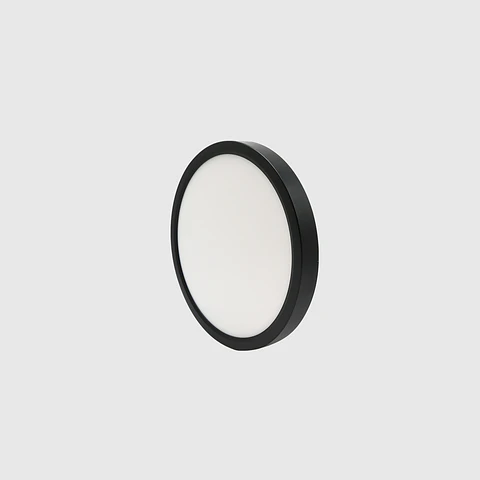 PLAFON LED REDONDO SUPER SLIM PRETO 18W 3CCT
