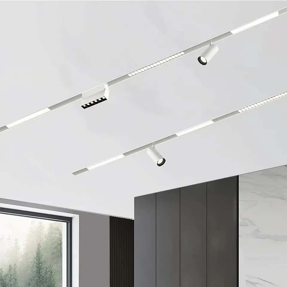 PROJETOR LINEAR BRANCO CALHA MAGNÉTICA 18W 4000K DE 36° 40V 2