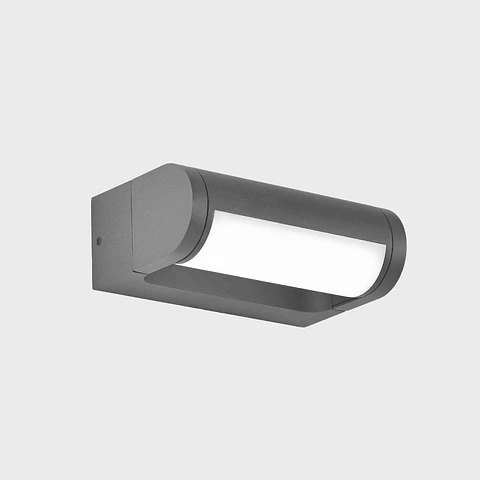 APLIQUE LED DE PAREDE IP54 12W 3000K ANTRACITE