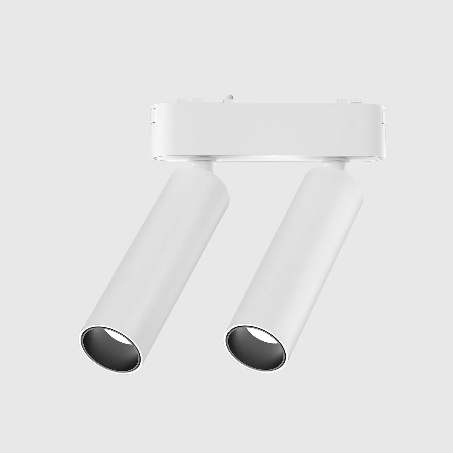PROJETOR DUPLO BRANCO PARA CALHA MAGNÉTICA 7W+7W 2700K 1