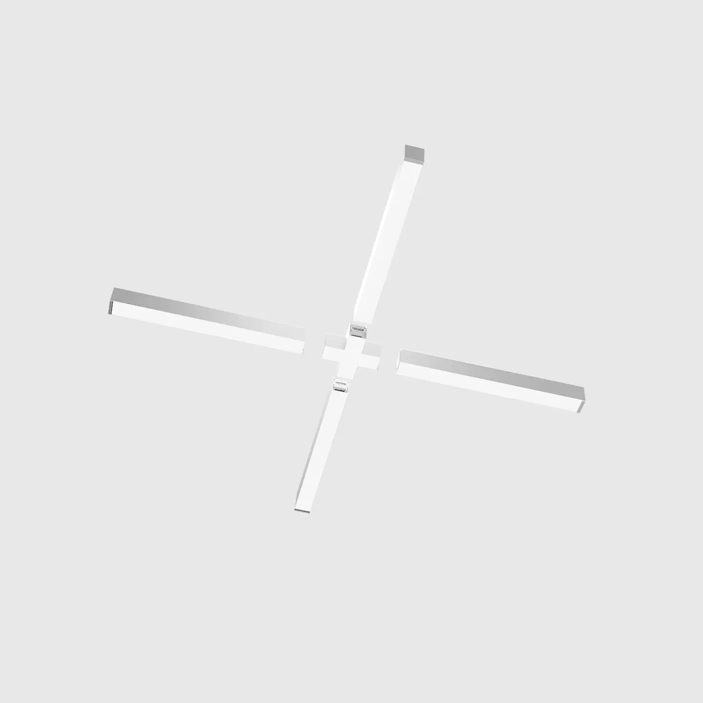 UNIÃO CRUZADA BRANCA 12W 3CCT PARA LIENARES MODULARES 