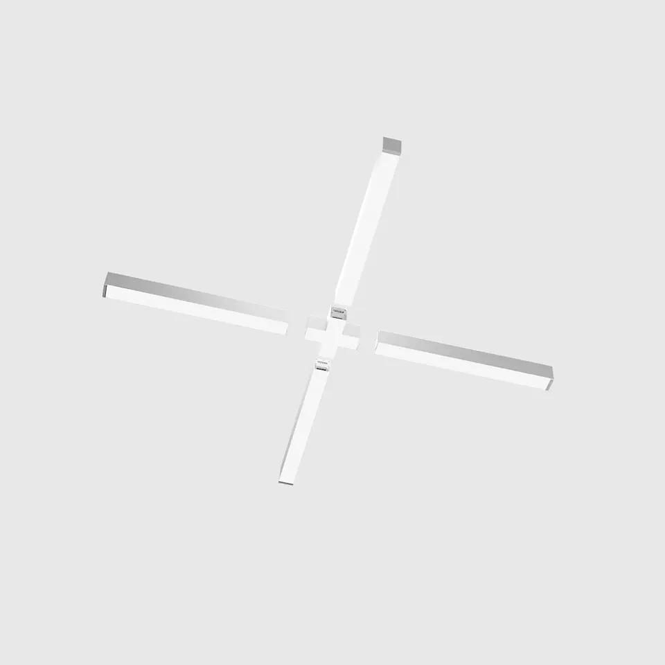 UNIÃO CRUZADA BRANCA 12W 3CCT PARA LIENARES MODULARES 