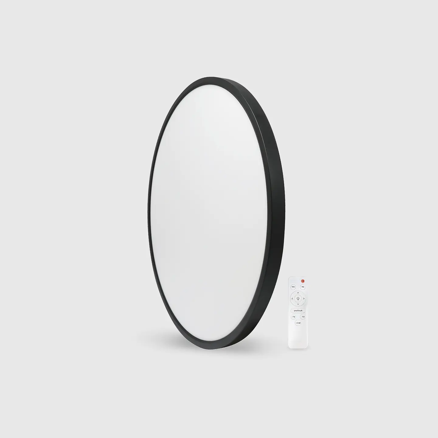 PLAFON LED REDONDO SUPER SLIM PRETO 45W 3CCT DIMÁVEL C/COMANDO 1