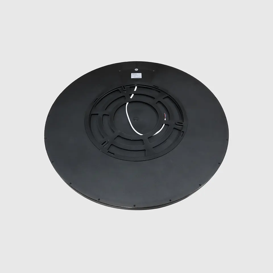 PLAFON LED REDONDO SUPER SLIM PRETO 64W 3CCT DIMÁVEL C/COMANDO 1