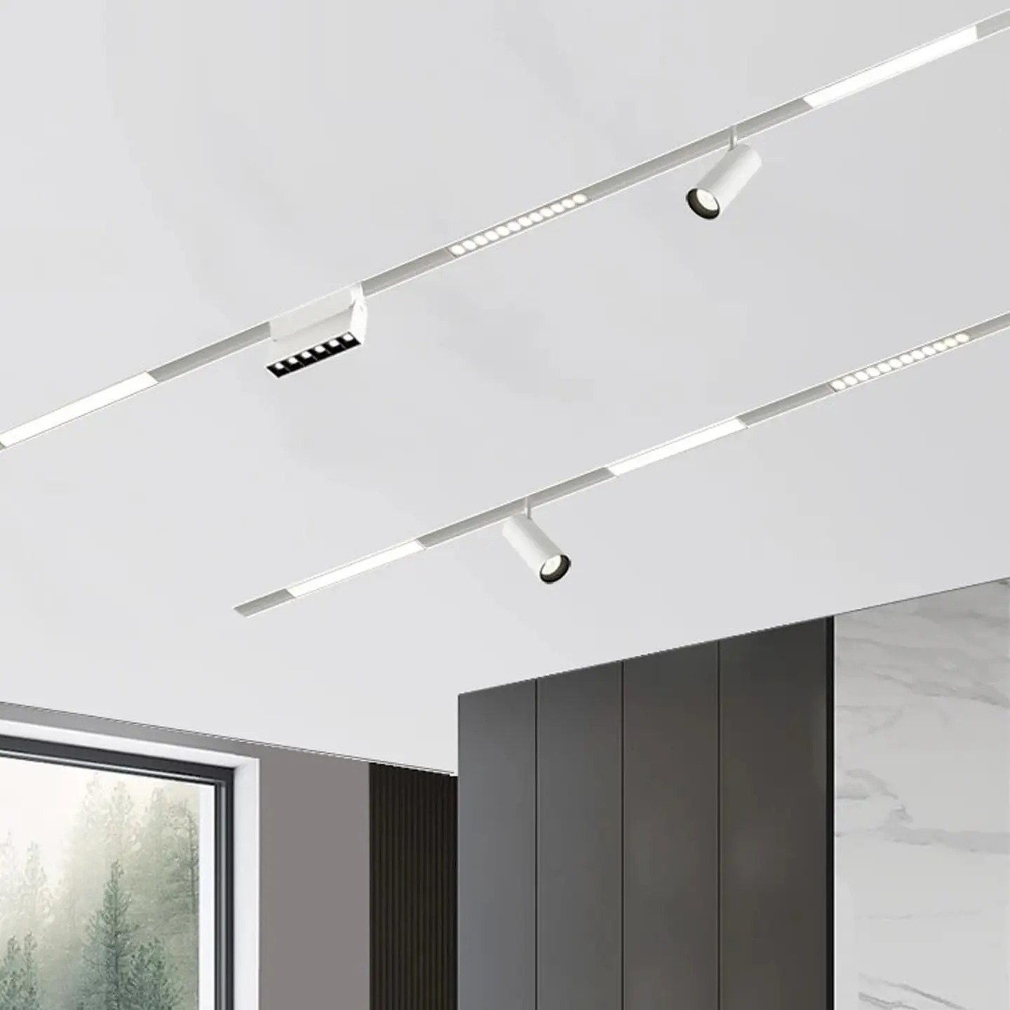 PROJETOR BRANCO PARA CALHA MAGNÉTICA 7W 4000K 2