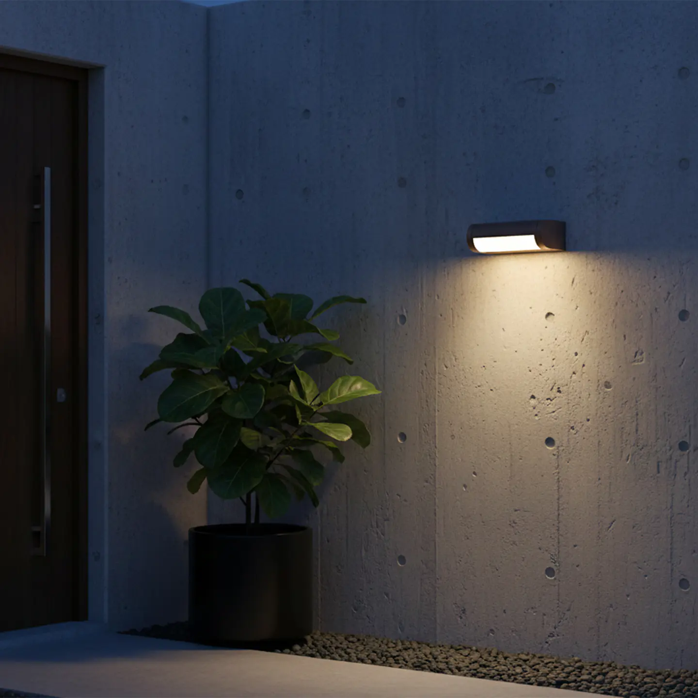 APLIQUE LED DE PAREDE IP54 12W 3000K CORTEN 2
