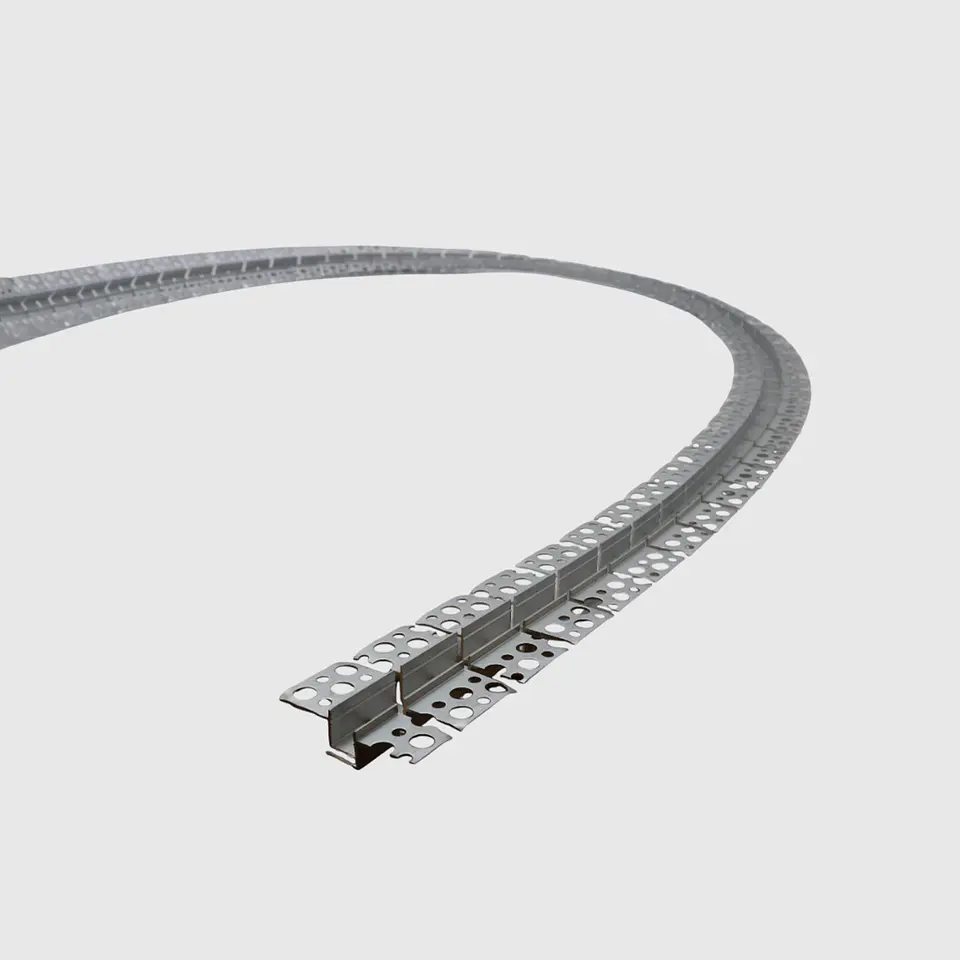 PERFIL FLEXÍVEL DE EMBUTIR EM PLADUR PARA FITA LED 1