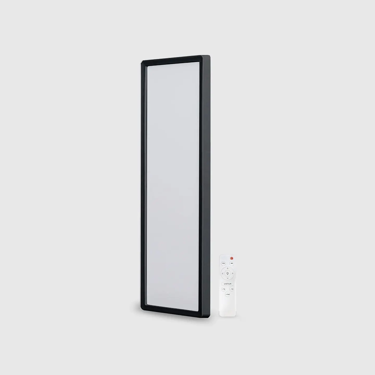 PLAFON LED RETANGULAR SUPER SLIM PRETO 45W 3CCT DIMÁVEL C/COMANDO 1