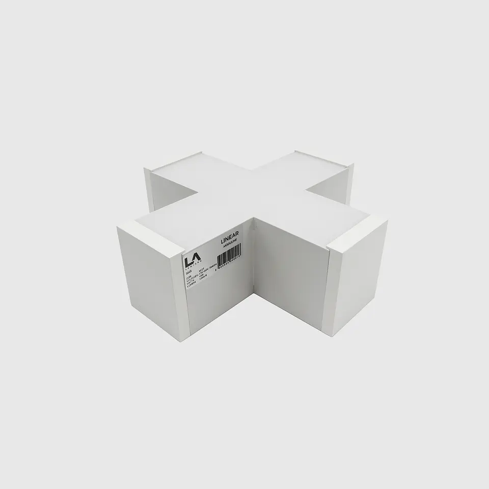 UNIÃO CRUZADA BRANCA 12W 3CCT PARA LIENARES MODULARES 