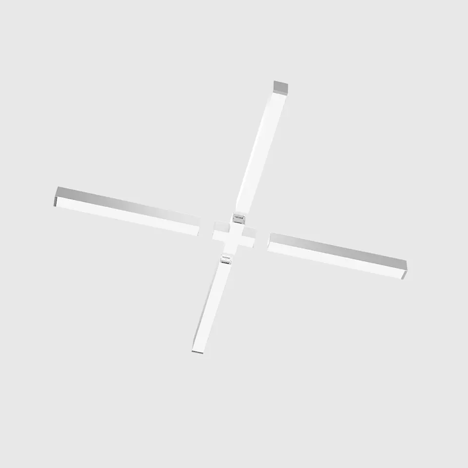 UNIÃO CRUZADA BRANCA 12W 3CCT PARA LIENARES MODULARES 