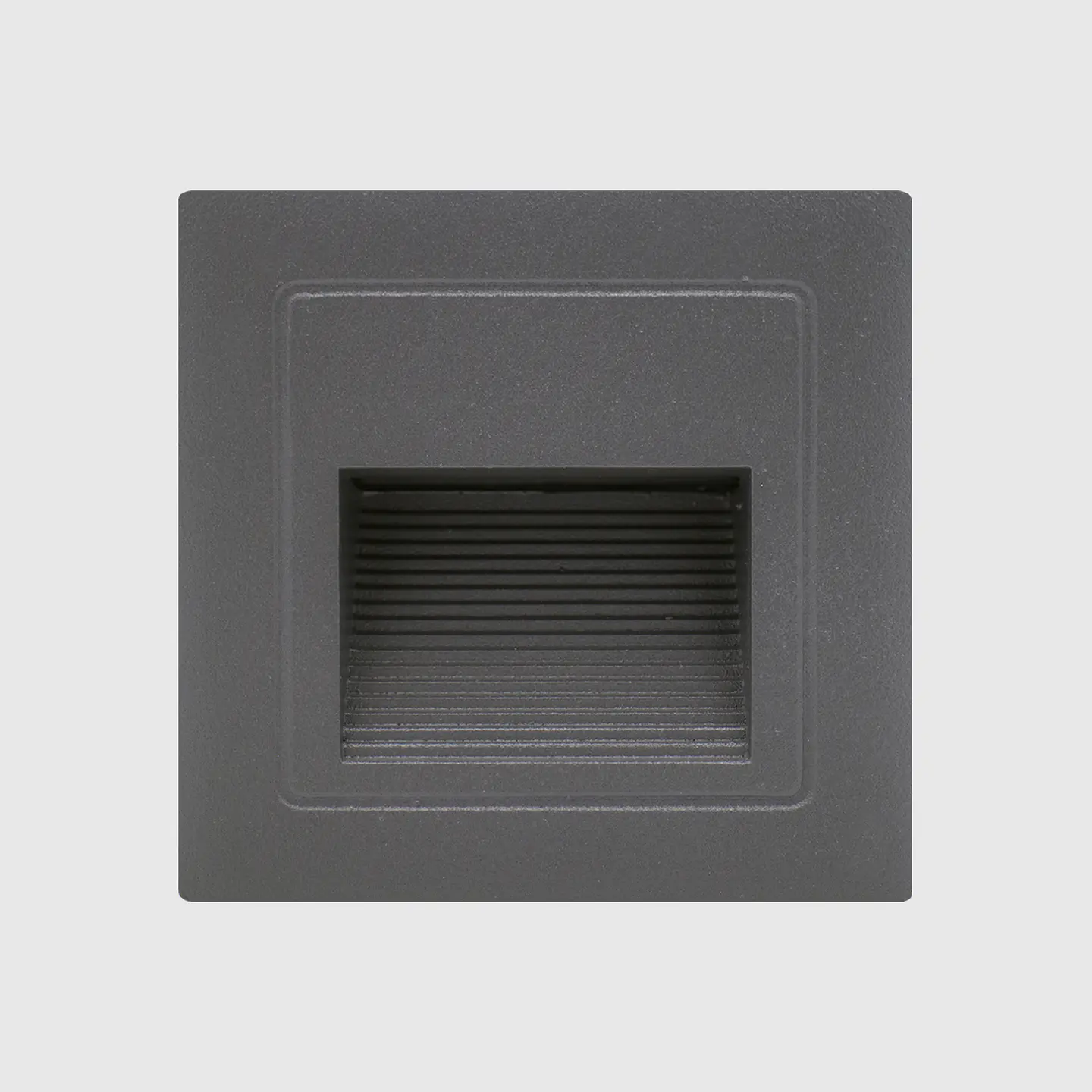LED APLIQUE QUADRADO ENCASTRAR D690/LF CINZA 3W 3000K 1