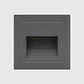 LED APLIQUE QUADRADO ENCASTRAR D690/LF CINZA 3W 3000K - Thumbnail 1