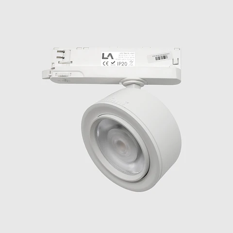 PROJETOR TRIFÁSICO BRANCO "ZOOMEN" 28W 4000K