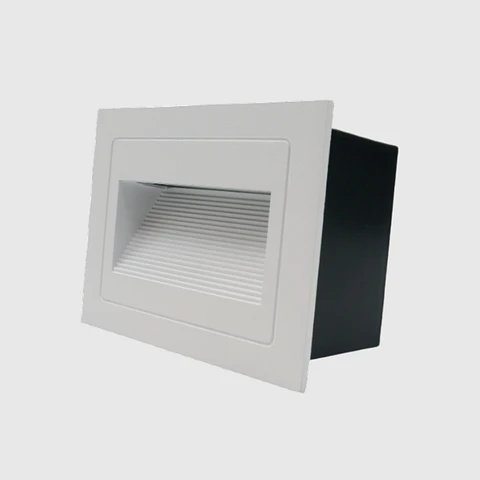 LED APLIQUE RETANGULAR ENCASTRAR D697/L BRANCO 6W 3000K