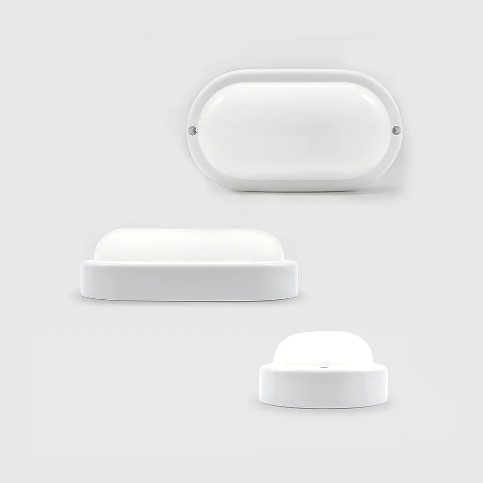 PLAFON LED OVAL IP65 8W 3000K 7