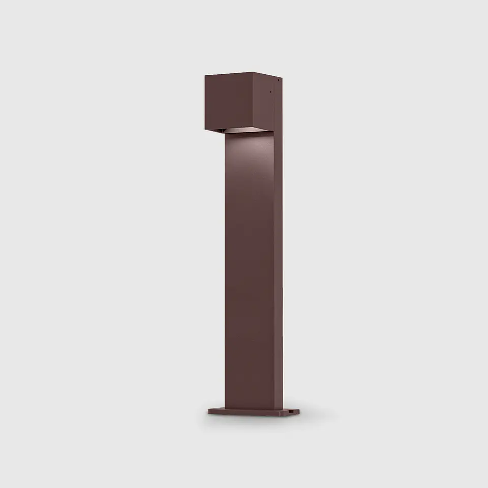 BALIZADOR JARDIM CORTEN 80CM 10W 3CCT 1