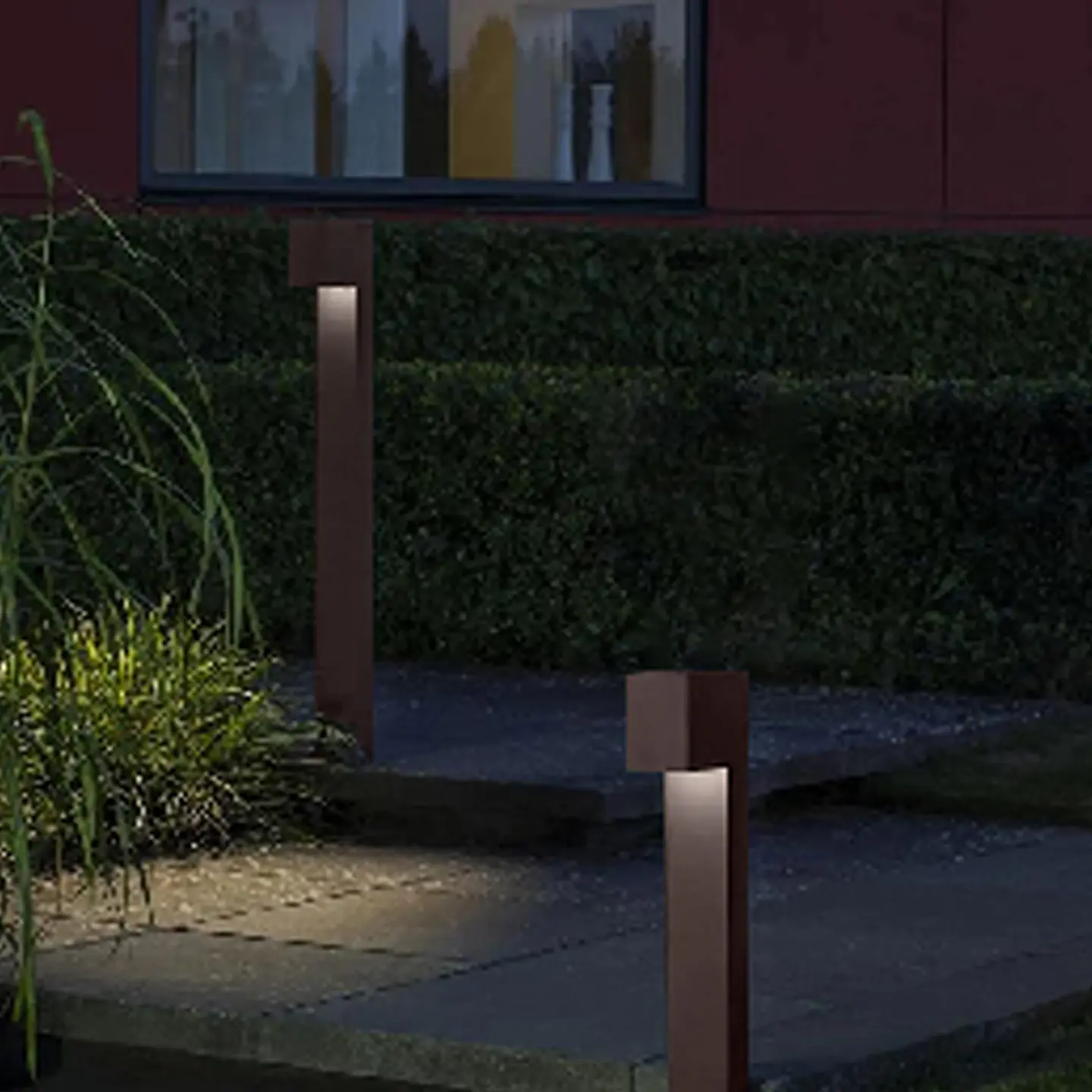 BALIZADOR JARDIM CORTEN 80CM 10W 3CCT 2