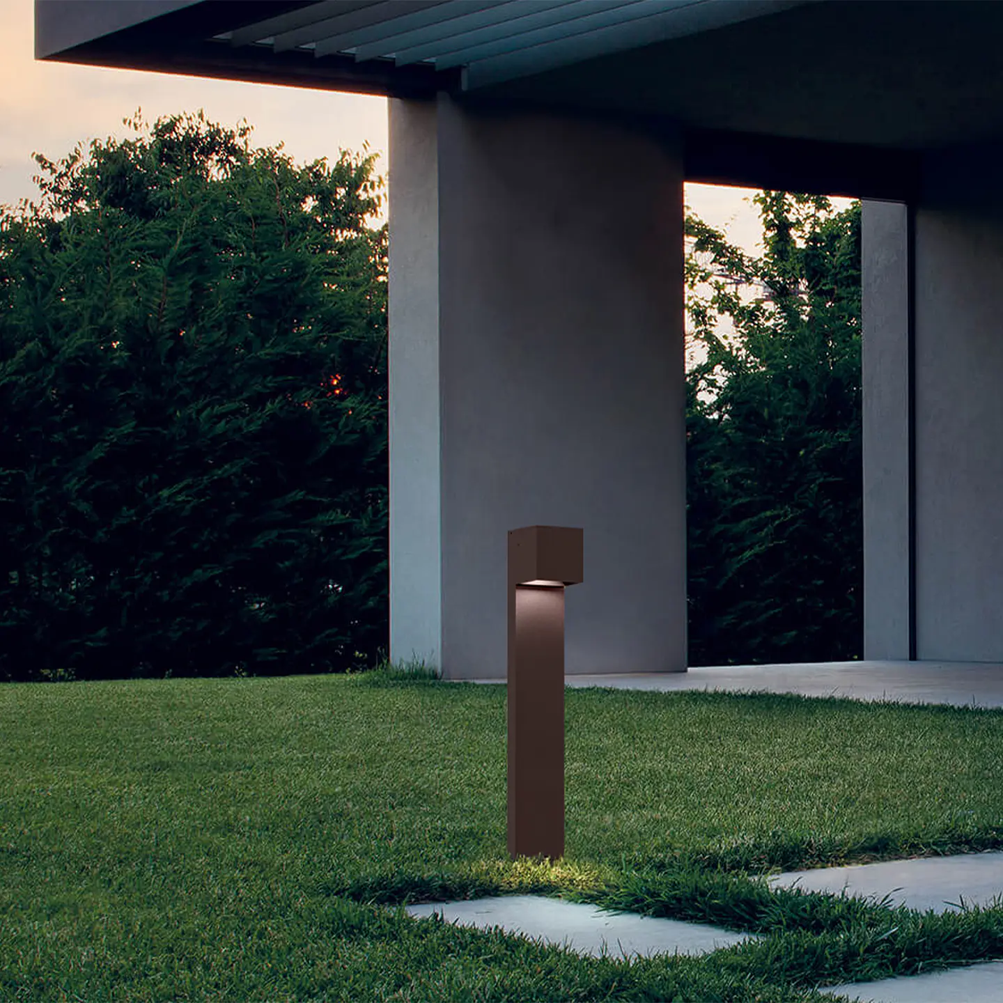 BALIZADOR JARDIM CORTEN 50CM 10W 3CCT 2