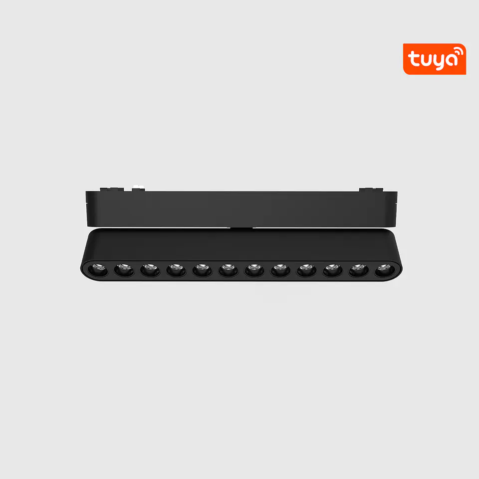 PROJETOR LINEAR ORIENTÁVEL CALHA MAGNÉTICA PRETO UT25-GLRM6 12W 3CCT 1