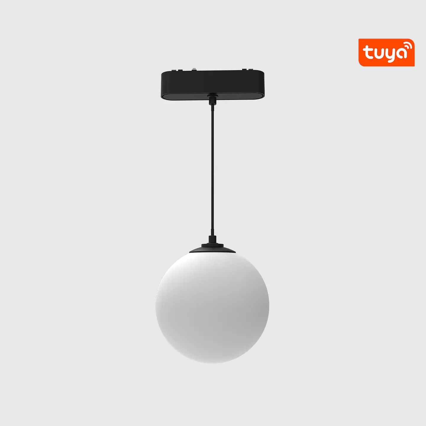 PROJETOR ESFÉRICO CALHA MAGNÉTICA SUSPENSO FOSCO PRETO 5W 3CCT 1