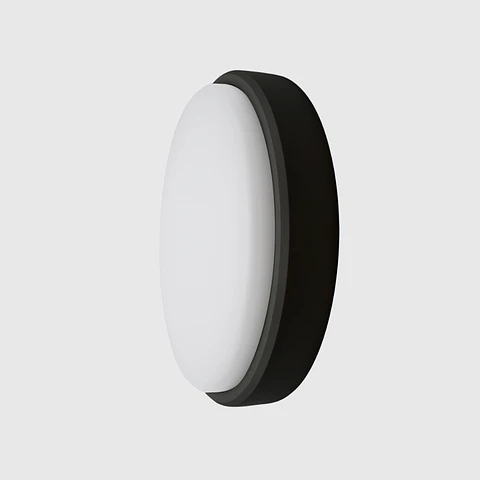 PLAFON LED REDONDO PRETO 23W 3CCT IP65