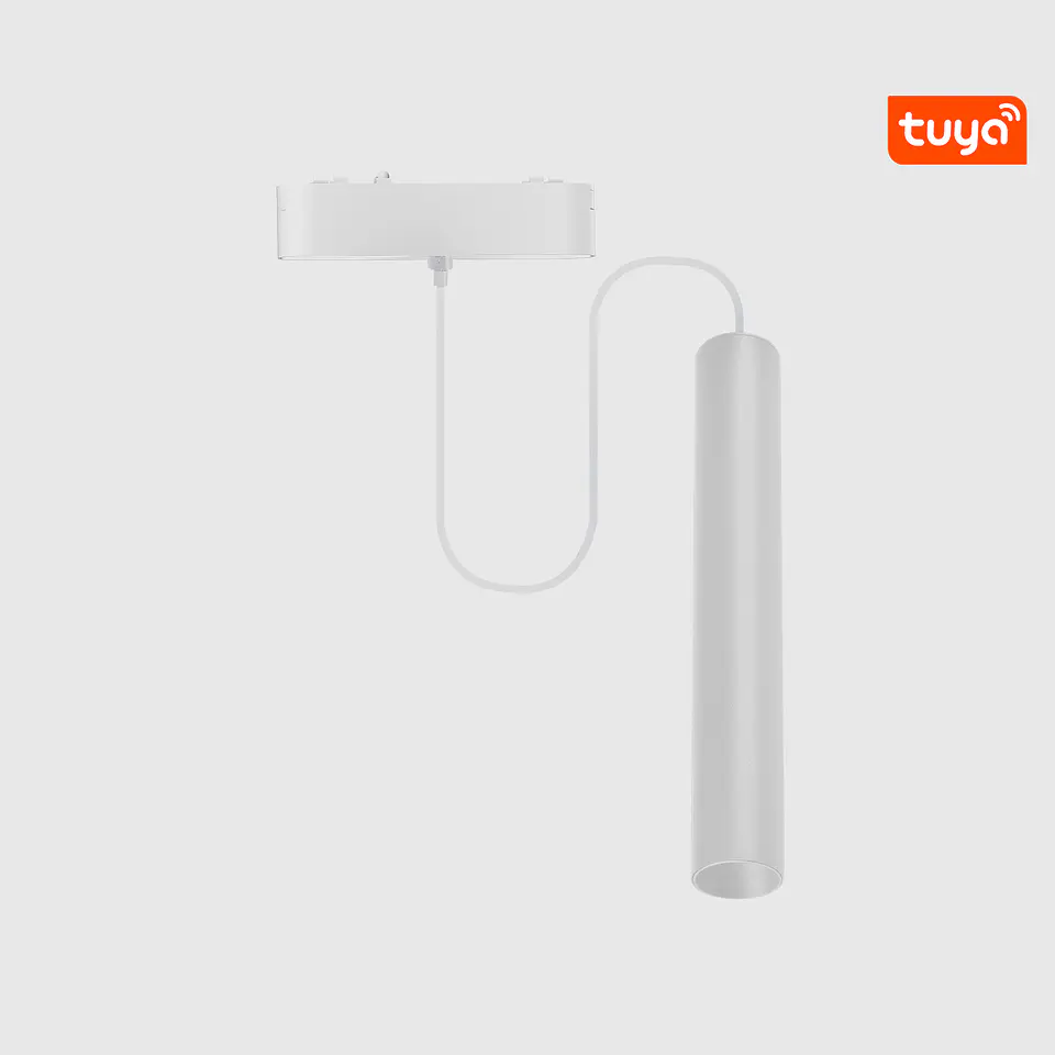PROJETOR SUSPENSO CALHA MAGNÉTICA BRANCO 15W 3CCT 1