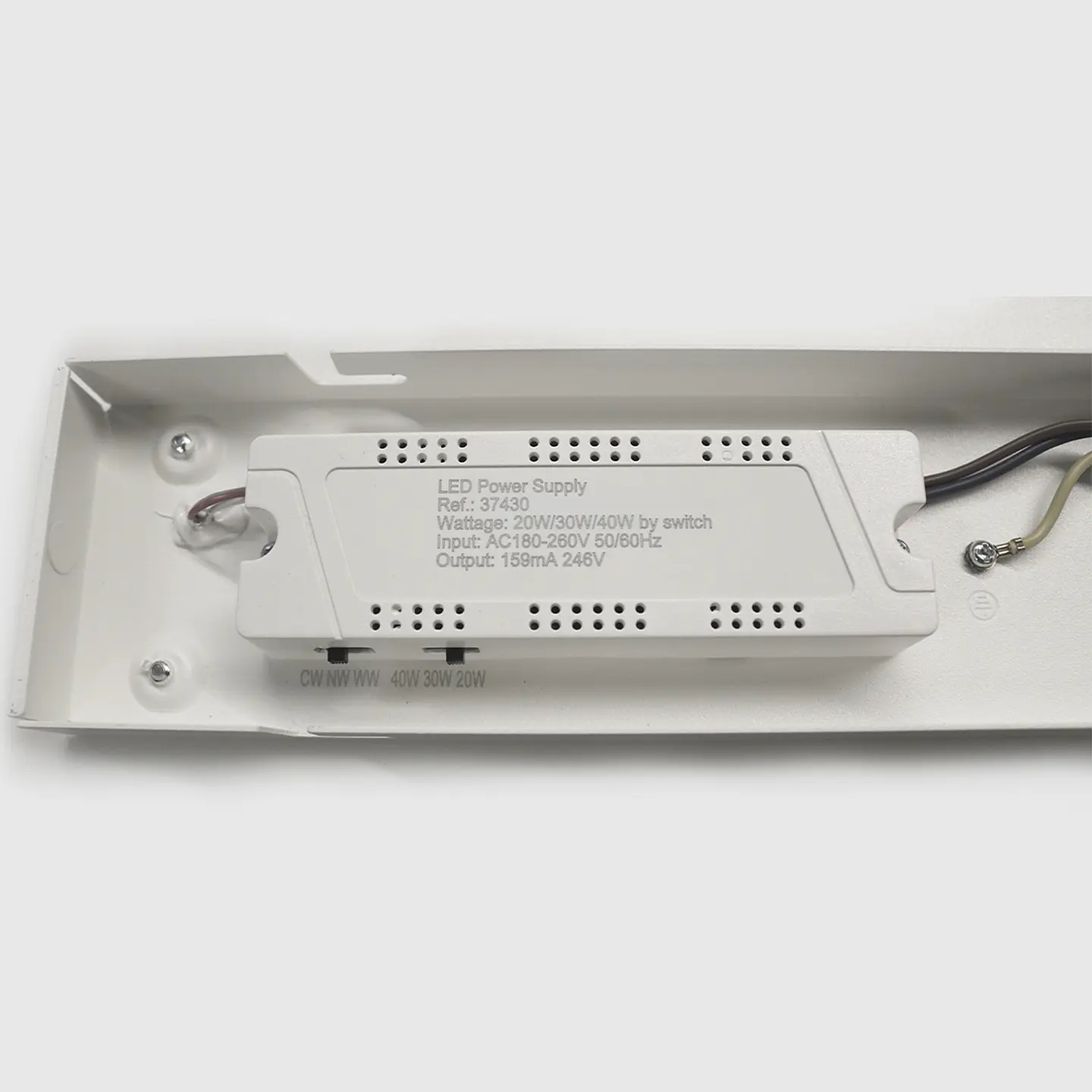 ARMADURA LED SLIM 40W 3CCT 4