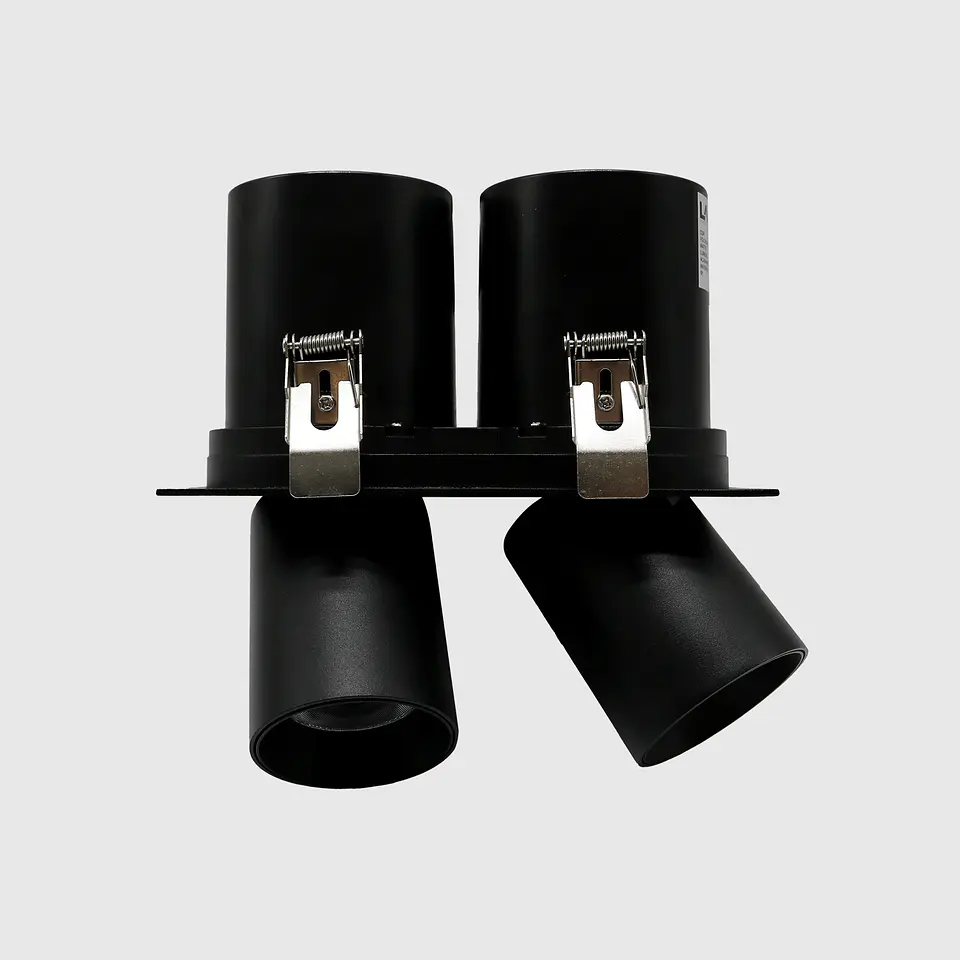 LED DOWNLIGHT 2*12W 3CCT LS3005R90-2 PRETO 1