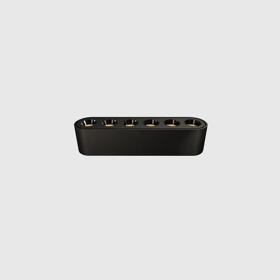 PROJETOR LINEAR PRETO CALHA MAGNÉTICA 6W 2700K DE 36° 40V 1