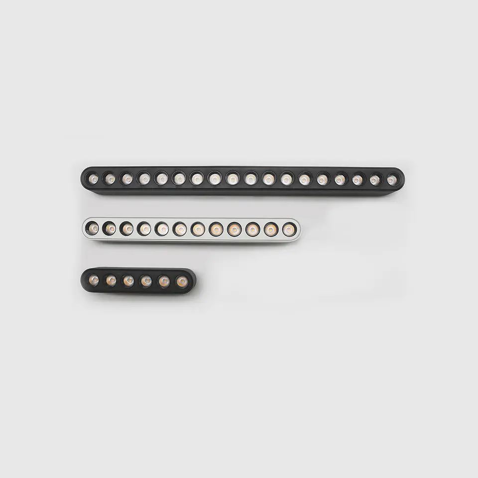 PROJETOR LINEAR PRETO CALHA MAGNÉTICA 6W 2700K DE 36° 40V 2