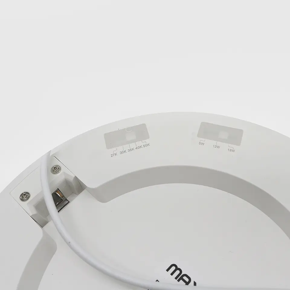 PLAFON LED REDONDO FURO E POTÊNCIA  AJUSTÁVEL 6W-12W-18W 5CCT IP44 2