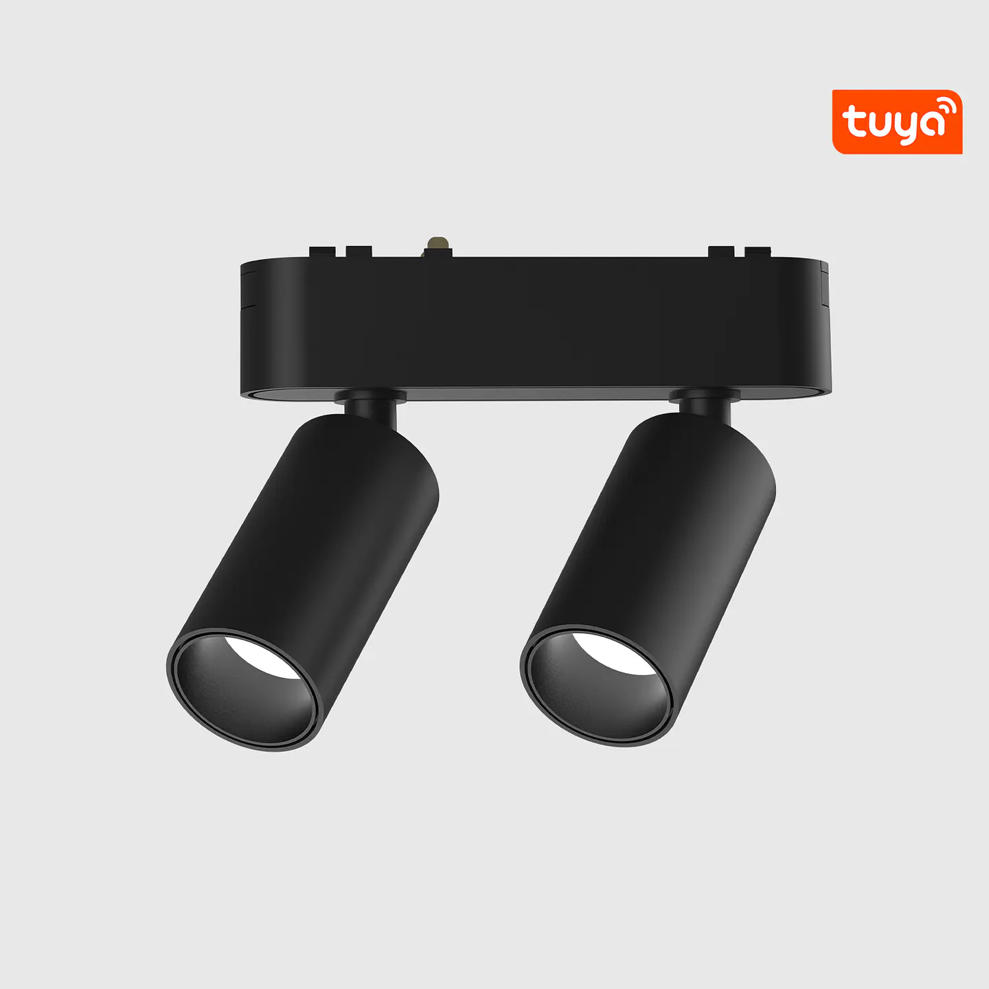 PROJETOR DUPLO CALHA MAGNÉTICA PRETO 5W+5W 3CCT 1
