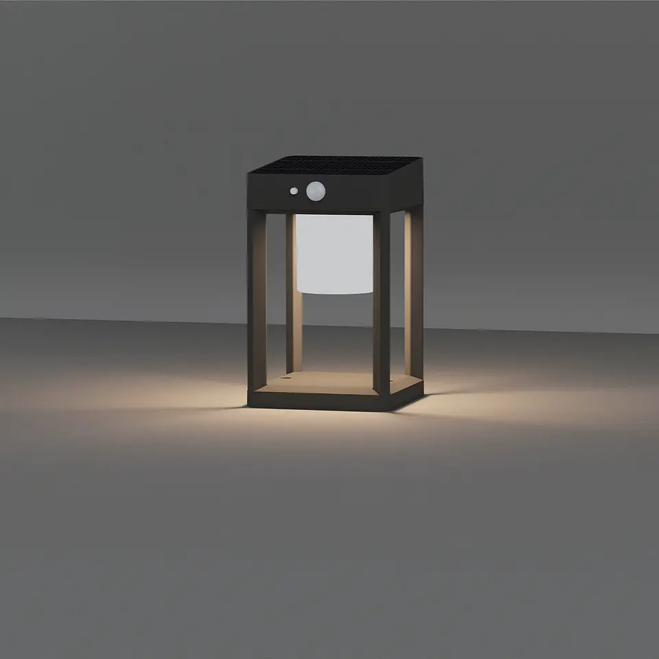 APLIQUE LED SOLAR C/SENSOR RETANGULAR 4.5W 3000k 3