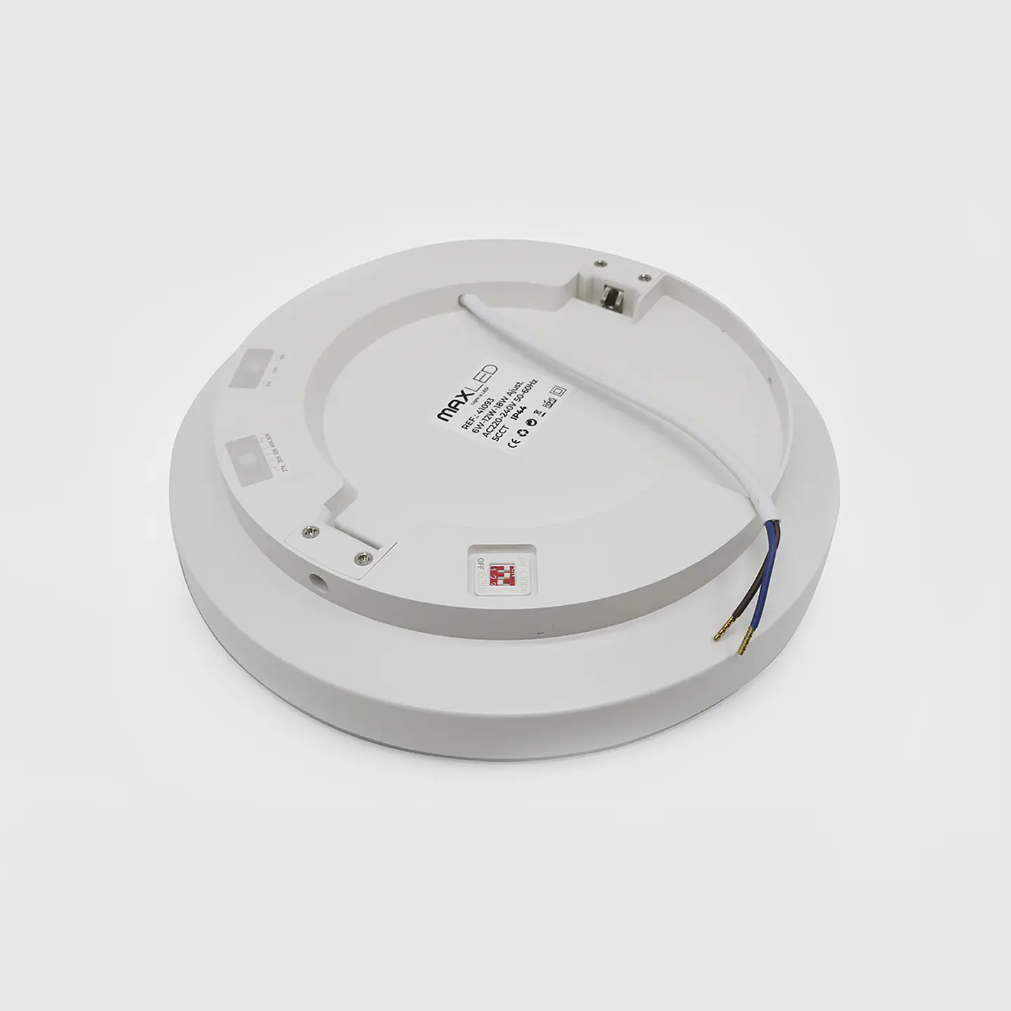 PLAFON LED REDONDO C/SENSOR DE MOVIMENTO FURO E POTÊNCIA  AJUSTÁVEL 6W-12W-18W 5CCT IP44 3