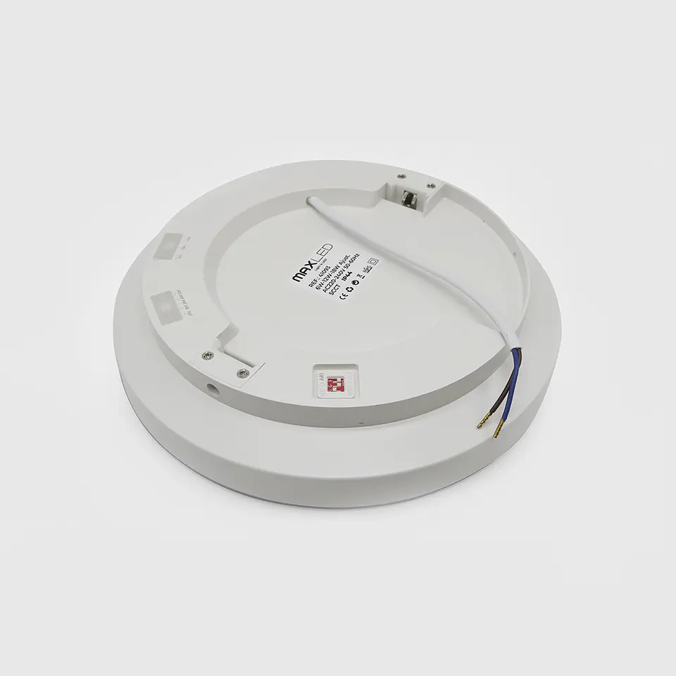 PLAFON LED REDONDO C/SENSOR DE MOVIMENTO FURO E POTÊNCIA  AJUSTÁVEL 6W-12W-18W 5CCT IP44 3