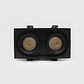 LED DOWNLIGHT 2*12W 3CCT LS3005R90-2 PRETO - Thumbnail 4
