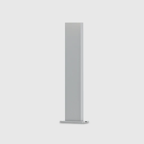 POSTE DE ALUMINIO 80CM BRANCO PARA APLIQUE CUBO LED SOLAR