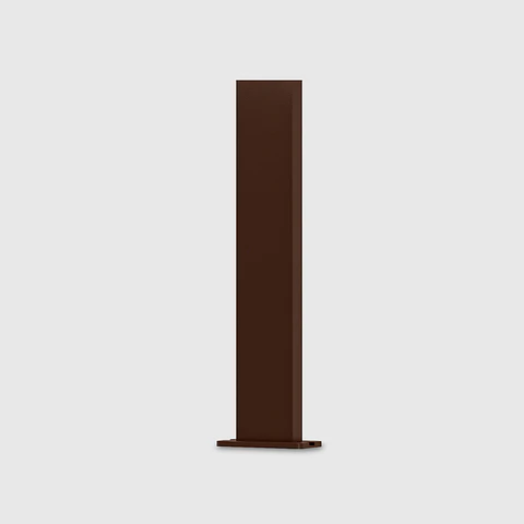 POSTE DE ALUMINIO 80CM CORTEN PARA APLIQUE CUBO LED SOLAR