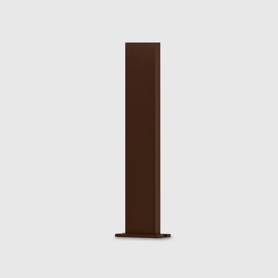 POSTE DE ALUMINIO 80CM CORTEN PARA APLIQUE CUBO LED SOLAR 1