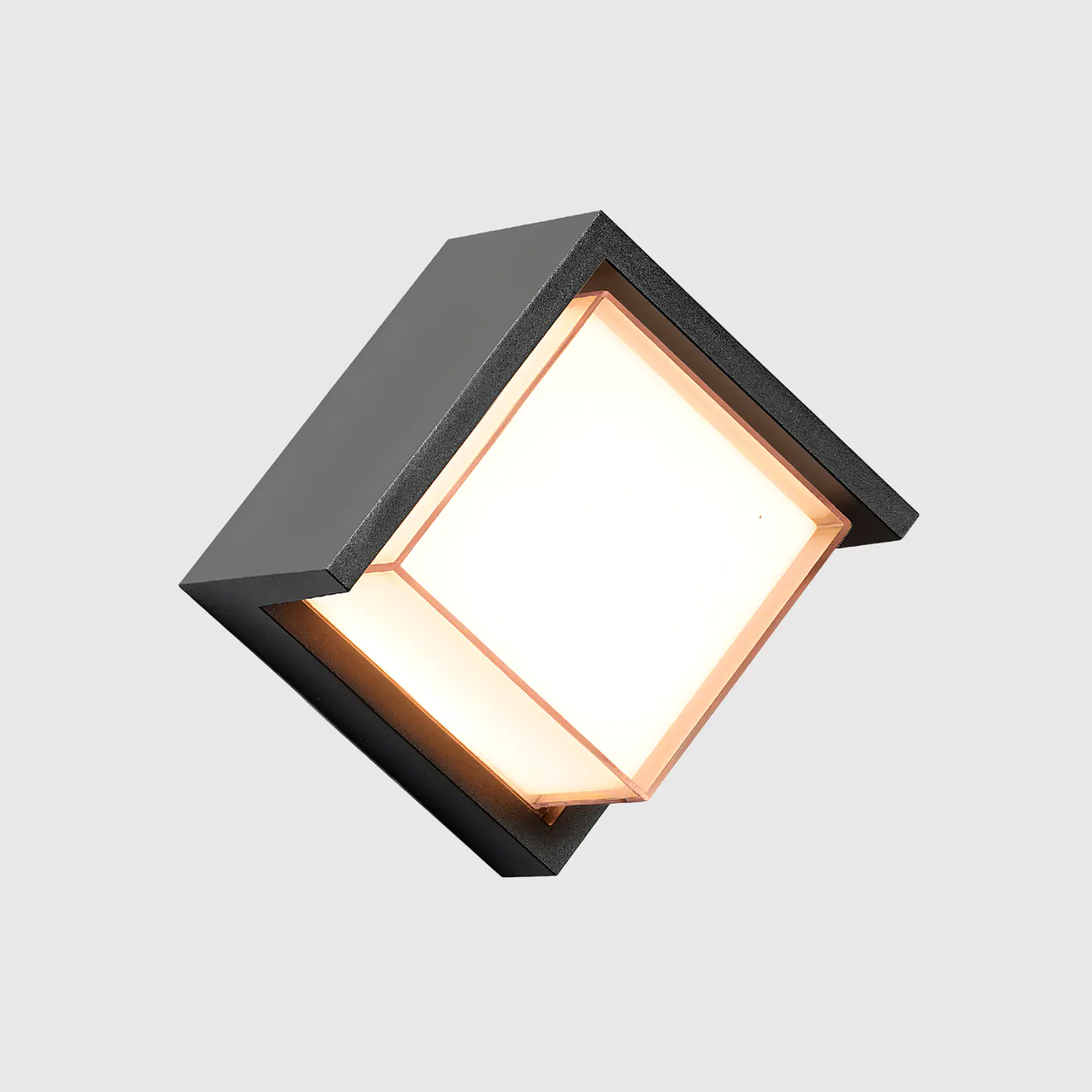 APLIQUE LED DE PAREDE QUADRADO ANTRANCITE 10W 3CCT 2
