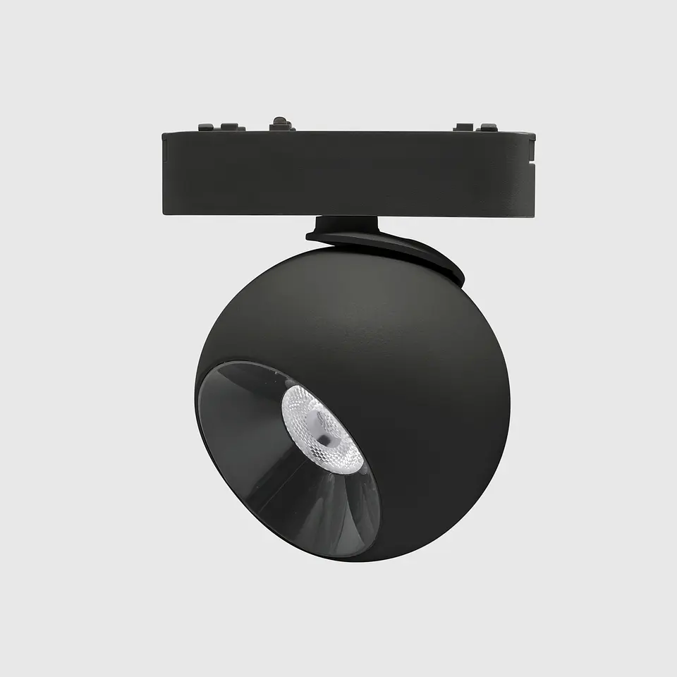 PROJETOR PRETO DE CALHA MAGNÉTICA 12W 2700K 1