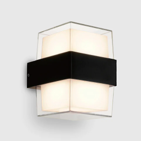 APLIQUE LED PAREDE PRETO 7W 3000k