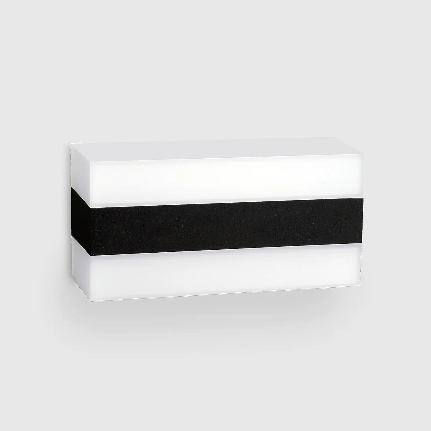APLIQUE LED PAREDE PRETO RETANGULAR 8W 3000K 1
