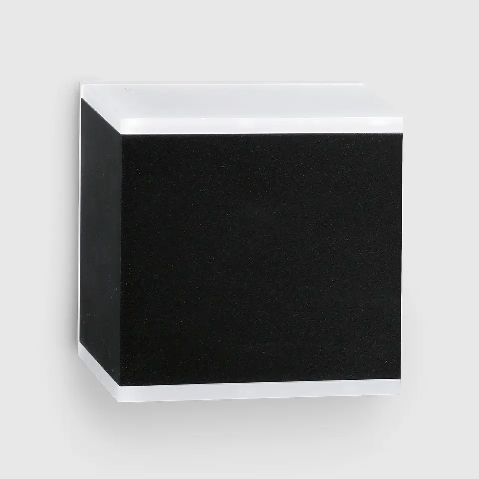 APLIQUE LED PAREDE PRETO 5W 3000K 1