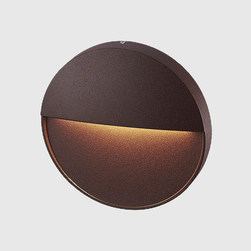 APLIQUE LED PAREDE REDONDO CORTEN 6.5W 3CCT 2