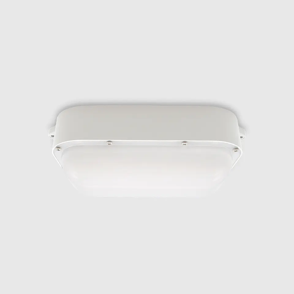 PLAFON LED ALUMINIO+PC BRANCO IP65 20W 5000K 6