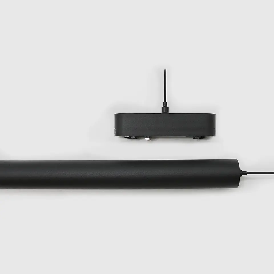 PROJETOR SUSPENSO EM PRETO PARA CALHA MAGNÉTICA 7W 4000K 2