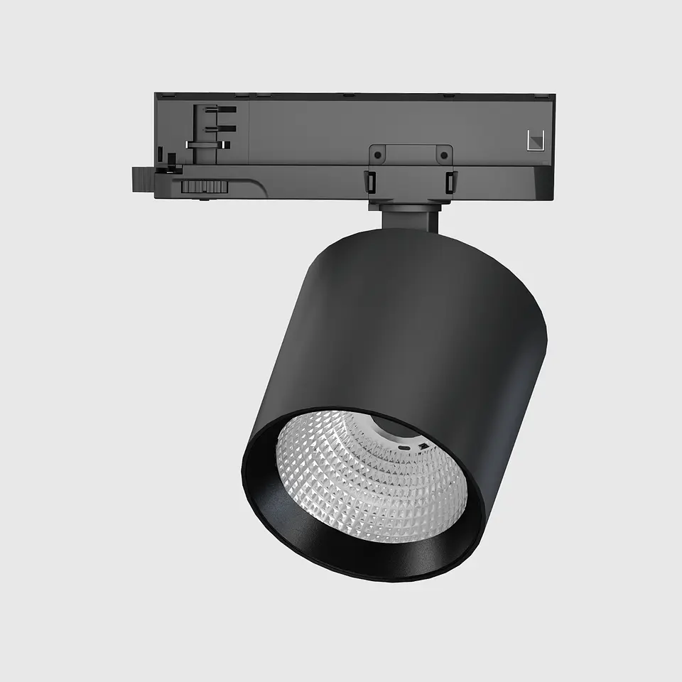 PROJETOR DE CALHA LED RILUX 3 CIRCUITOS PRETO 30W 3CCT 1