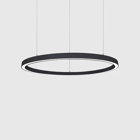 LINEA LED "ARC" PRETA SUSPENSA 60W 3000K