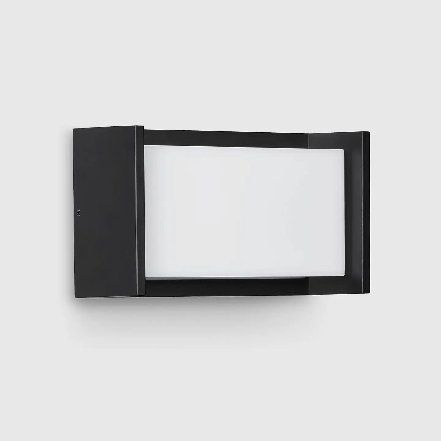 APLIQUE PAREDE RETANGULAR ANTRACITE 12W 3CCT 1
